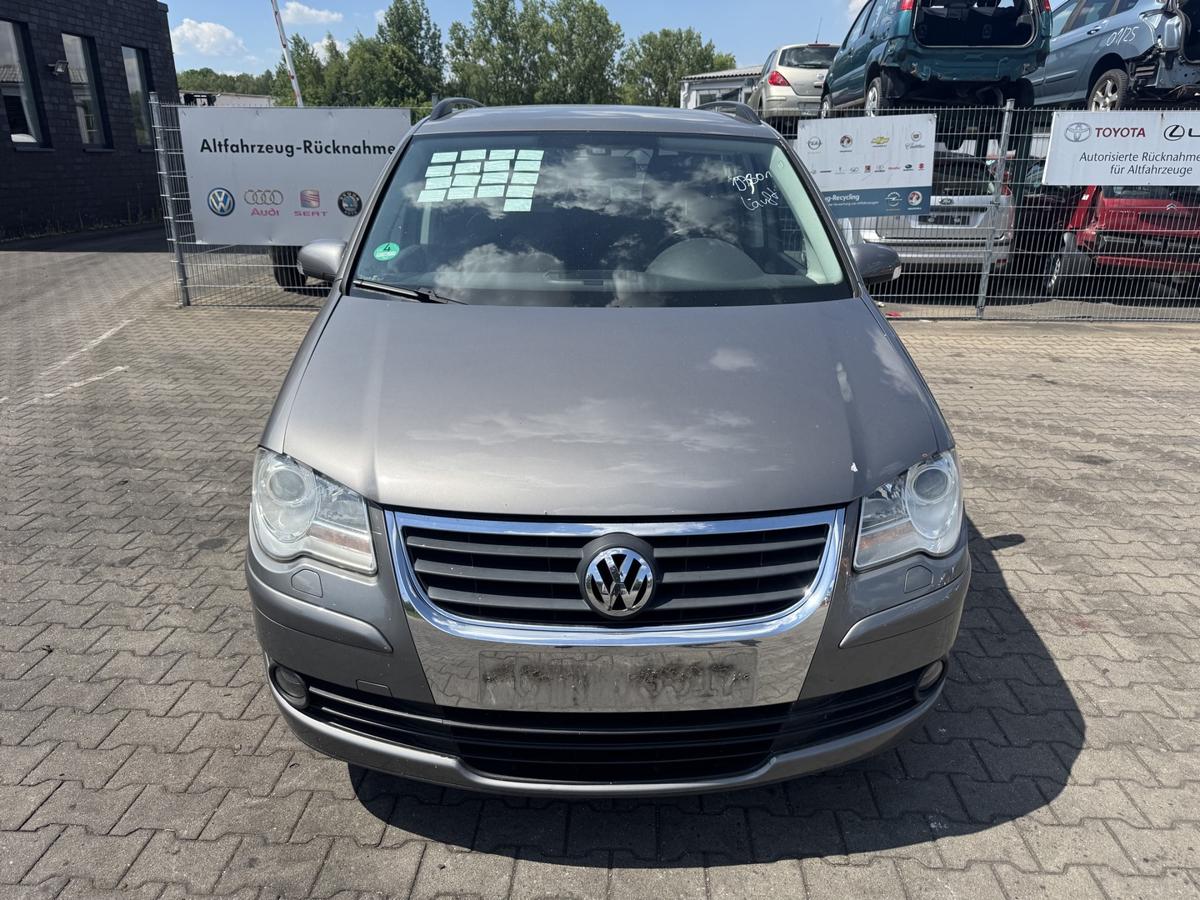 VW Touran 1T original Sto&szlig;stange Stossfaenger hinten LD7S Graumetallic Facelift Bj.2008